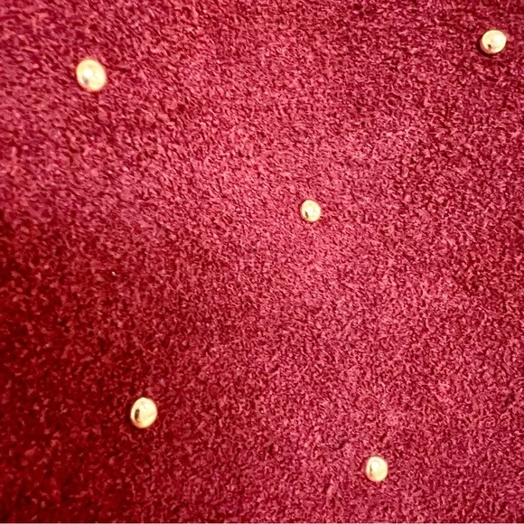 Studded Suede Bucket Bag with Chain Strap - Picture 12 of 15